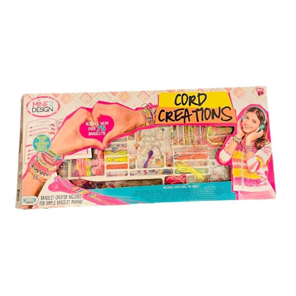 Cord Creations Bracelet Making Kit 75+ Designs Multicolor Delux 75 Girls - Picture 1 of 7
